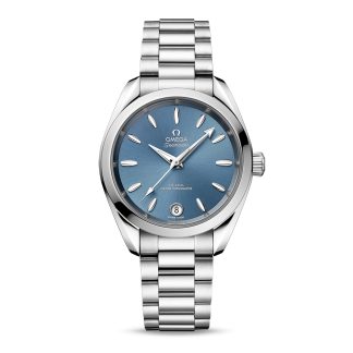 1:11 super gefälschte Uhren Omega Seamaster Aqua Terra 150m Co-Axial Master Chronometer 34mm Damenuhr blau Edelstahl O22010342003002