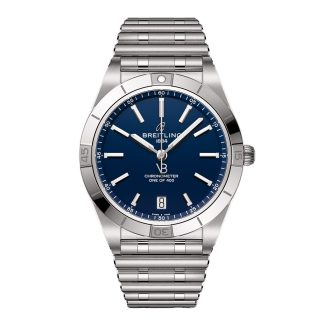 1:14 super gefälschte Uhren Breitling Chronomat Automatic 36mm Victoria Beckham Limited Edition Damenuhr Mitternachtsblau Edelstahl A103801A1C1A1