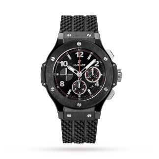 1:44 Super Replik Uhren Hublot Big Bang Original Black Magic 44 mm Gummi 301.CM.130.RX