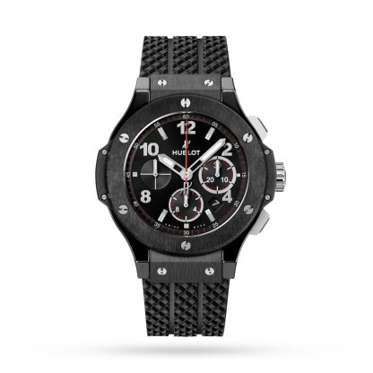 1:44 Super Replik Uhren Hublot Big Bang Original Black Magic 44 mm Gummi 301.CM.130.RX