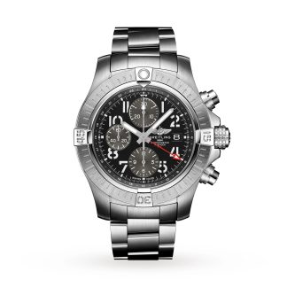 Beste Replik Uhren UK Breitling Avenger Chronograph GMT 45 Edelstahl Uhr Edelstahl A24315101B1A1