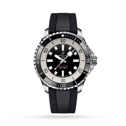 Beste Replik Uhren UK Breitling Superocean Automatic 44 Edelstahl Kautschukband Uhr Gummi A17376211B1S1