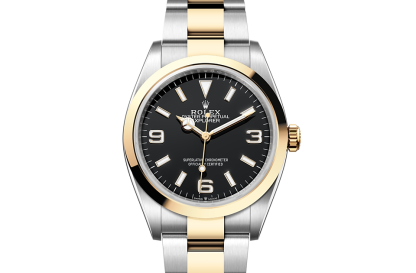 Beste Replik Uhren UK Rolex Explorer 36 Austernstahl und Gelbgold M124273-0001