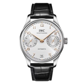 Beste Schweizer Replik Seiten IWC Portugieser Automatik 42 Silber Mond Alligator IW501701