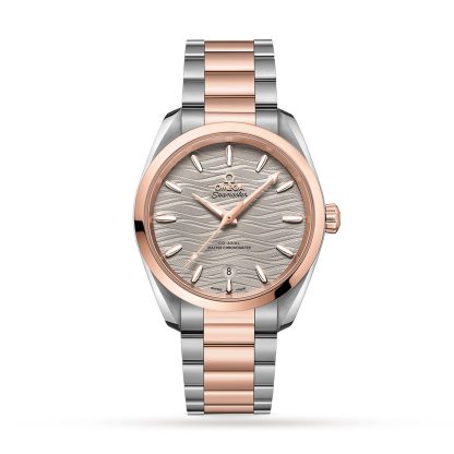 Beste Schweizer Replik Seiten Omega Aqua Terra 150M Co-Axial Master Chronometer Damen 38mm 18ct Rose Gold O22020382006001