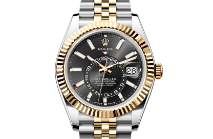 Beste Schweizer Replik-Seiten Rolex Sky-Dweller Austernstahl und Gelbgold M336933-0004