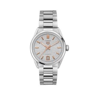 Beste Schweizer Replik Seiten TAG Heuer Carrera 36mm Damenuhr Diamanten Silber Edelstahl WBN231B.BA0001