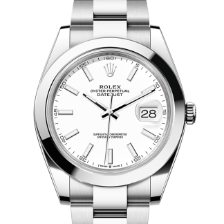 Billigdesigner Rolex Datejust 41 Austernstahl M126300-0005