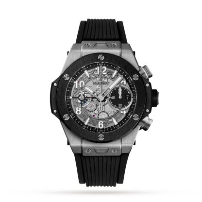 Designer kaufen Hublot Big Bang Unico Titan-Keramik 42mm Herrenuhr Gummi 441.NM.1171.RX