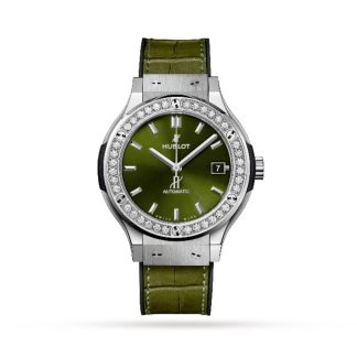 Designer kaufen Hublot Classic Fusion Automatik 38mm Damenuhr Alligator 565.NX.8970.LR.1204