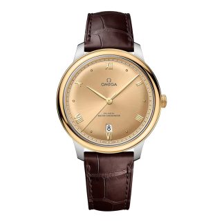 Designer kaufen Omega De Ville Prestige 40mm Herrenuhr Gelbgold Kalbsleder O43423402008001