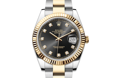 Designer kaufen Rolex Datejust 41 Austernstahl und Gelbgold M126333-0005