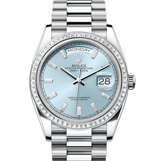 Designer kaufen Rolex Day-Date 36 Platin und Diamanten M128396TBR-0003