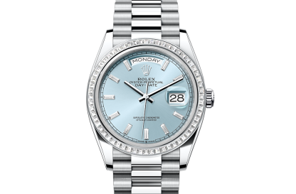 Designer kaufen Rolex Day-Date 36 Platin und Diamanten M128396TBR-0003