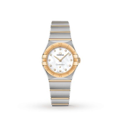 Frauen Schweizer Replik-Uhren Omega Constellation Manhattan 25mm Damenuhr aus Edelstahl O13120256055002