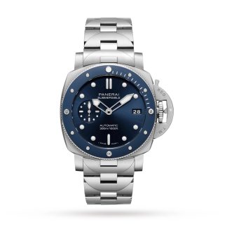 Frauen Schweizer Replik-Uhren Panerai Submersible Blu Notte 42mm Herrenuhr aus Edelstahl PAM02068