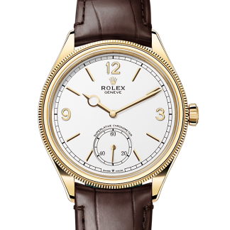 Frauen Schweizer Replik Uhren Rolex 1908 18 Karat Gelbgold