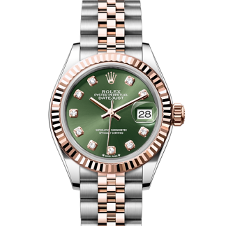 Frauen Schweizer Replik Uhren Rolex Lady-Datejust Austernstahl und Everosegold M279171-0007