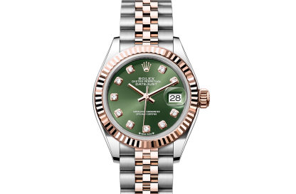 Frauen Schweizer Replik Uhren Rolex Lady-Datejust Austernstahl und Everosegold M279171-0007