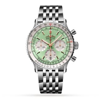 Großhandel Designer Breitling Navitimer B01 Chronograph 41 Edelstahl Uhr Edelstahl AB0139211L1A1