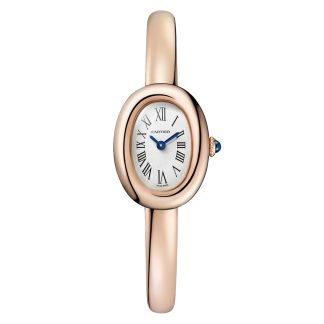 Großhandel Designer Cartier Baignoire De Cartier Uhr Mini Modell Quarzwerk Rose Gold Rose Gold WGBA0036