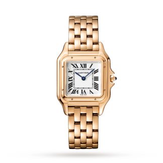 Großhandel Designer Cartier Panthère De Cartier Uhr Medium Modell Quarzwerk Rose Gold Rose Gold WGPN0007