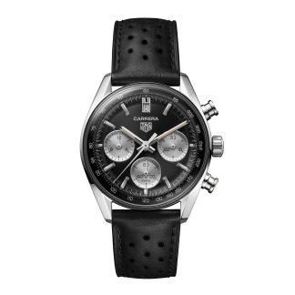 Großhandel Designer TAG Heuer Carrera Chronograph 39mm Herrenuhr schwarzes Leder CBS2210.FC6534