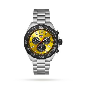 Großhandel Designer TAG Heuer Formula 1 Quarz Chronograph 200M 43mm Herrenuhr Gelb Edelstahl CAZ101AM.BA0842