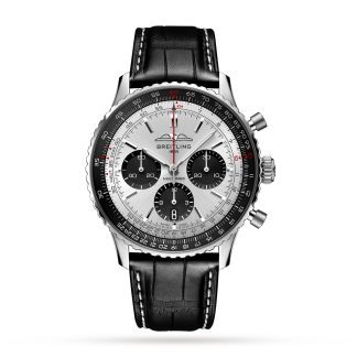 Großhandel Luxus Breitling Navitimer B01 Chronograph 43 Edelstahl Uhr Alligator AB0138241G1P1