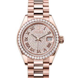 Großhandel Luxus Rolex Lady-Datejust Everose-Gold und Diamanten M279135RBR-0021