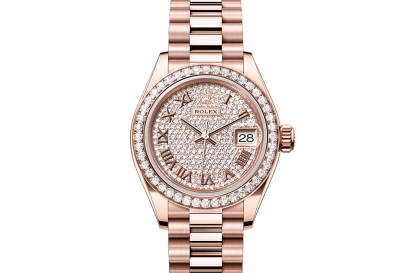 Großhandel Luxus Rolex Lady-Datejust Everose-Gold und Diamanten M279135RBR-0021