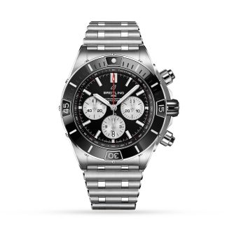 Hochwertige Designer Breitling Super Chronomat B01 44 Edelstahl Uhr Edelstahl AB0136251B1A1