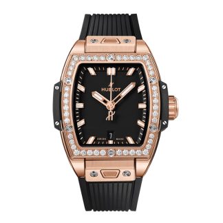 Hochwertige Designer Hublot Spirit Of Big Bang King Gold Diamanten 32mm Gummi 682.OX.1180.RX.1204