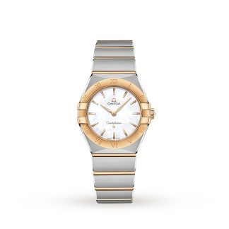 Hochwertige Designer Omega Constellation Manhattan 28mm Damenuhr aus Edelstahl O13120286005002