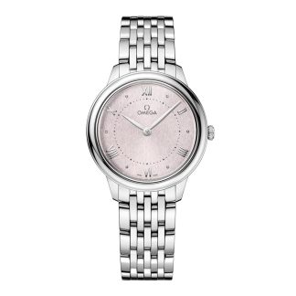 Hochwertige Designer Omega De Ville Prestige 30mm Damenuhr Rose Silber Edelstahl O43410306002001