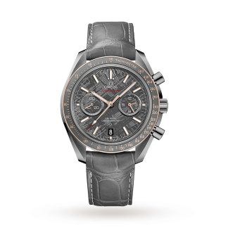 Hochwertige Designer Omega Speedmaster Grey Side of the Moon Meteorite Herrenuhr Leder O31163445199001