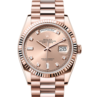 Hochwertiger Designer Rolex Day-Date 36 Everose-Gold M128235-0009