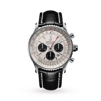 Luxus hoher Qualität Breitling Navitimer B03 Chronograph Rattrapante 45 Uhr Krokodilleder AB0311211G1P1