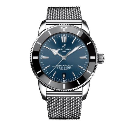 Luxus hoher Qualität Breitling Superocean Heritage B20 Automatic 44mm UK Exklusive Herrenuhr Blau Edelstahl Edelstahl AB20304A1C1A1