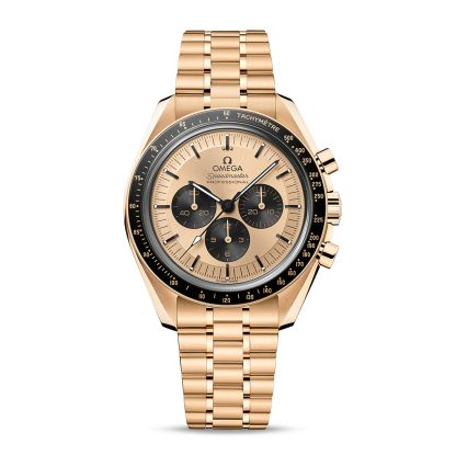 Luxus hoher Qualität Omega Speedmaster Moonwatch Professional Co-Axial Master Chronometer Chronograph 42mm Herrenuhr Gold 18ct Gelbgold O31060425099002