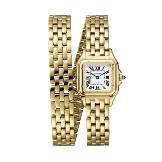 Luxus kaufen Cartier Panthère De Cartier Uhr kleines Modell Quarzwerk Gelbgold Gelbgold WGPN0039