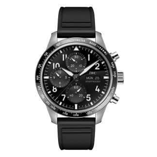 Luxus kaufen IWC Pilot Performance Chronograph 41mm AMG Herrenuhr schwarz Gummi IW388305