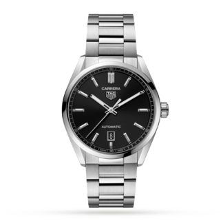 Luxus kaufen TAG Heuer Carrera Dreizeiger 39mm Automatik Herrenuhr Edelstahl WBN2110.BA0639