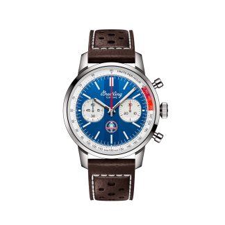 Männer Schweizer Replik-Uhren Breitling Top Time B01 Classic Cars Shelby Cobra 41mm Herrenuhr Kalbsleder AB01763A1C1X1