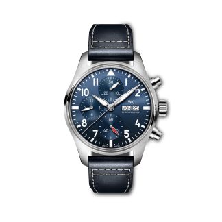 Männer Schweizer Replik-Uhren IWC Piloten Chronograph 41mm Herrenuhr Leder IW388101