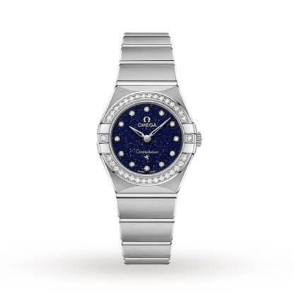 Männer Schweizer Replik-Uhren Omega Constellation 25mm Damenuhr aus Edelstahl O13115256053001