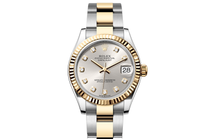 Männer Schweizer Replik Uhren Rolex Datejust 31 Austernstahl und Gelbgold M278273-0019