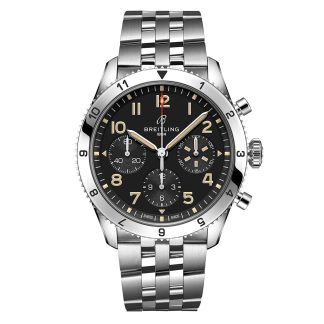 Mode-Luxus Breitling Classic AVI Chronograph 42 P-51 Mustang Edelstahl Uhr Edelstahl A233803A1B1A1