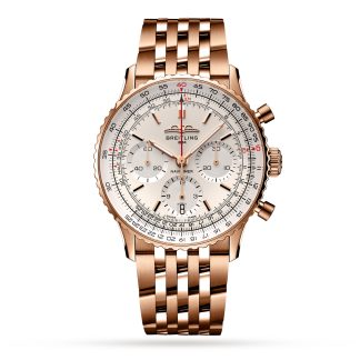 Mode-Luxus Breitling Navitimer B01 Chronograph 41 18k Rotgold Uhr 18ct Rose Gold RB0139211G1R1