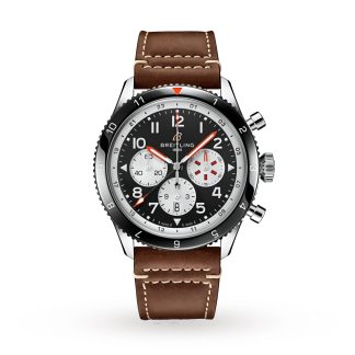 Mode-Luxus Breitling Super AVI B04 Chronograph GMT 46 Mosquito Uhr Leder YB04451A1B1X1